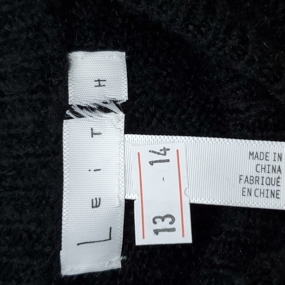 Women's Leith Mock Neck Sweater, Size Large - Black - Picture 9 of 9